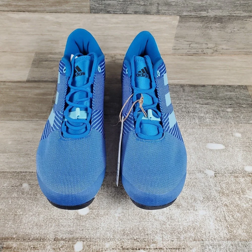 Adidas The Road Mens Cycling Shoes Sz 7‎ Athletic Blue Rush Lace Up Sneakers